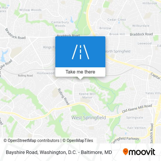 Bayshire Road map