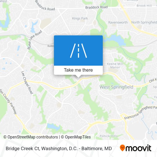 Bridge Creek Ct map