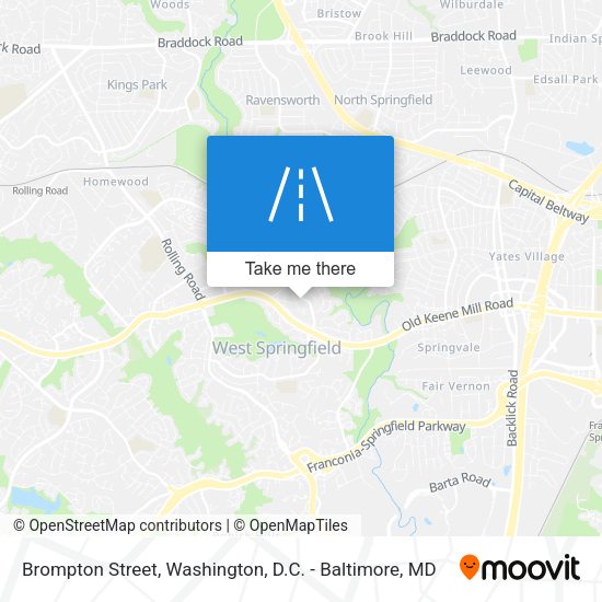 Mapa de Brompton Street