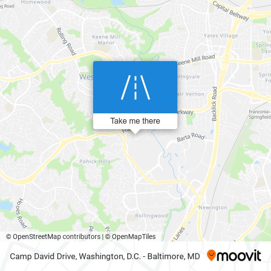 Camp David Drive map