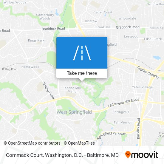 Commack Court map