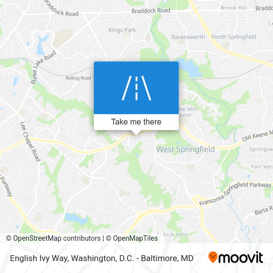 English Ivy Way map