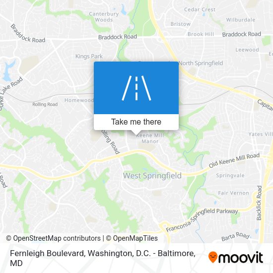 Fernleigh Boulevard map