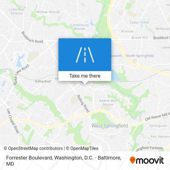 Forrester Boulevard map