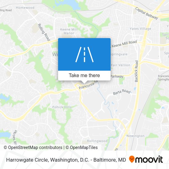 Harrowgate Circle map