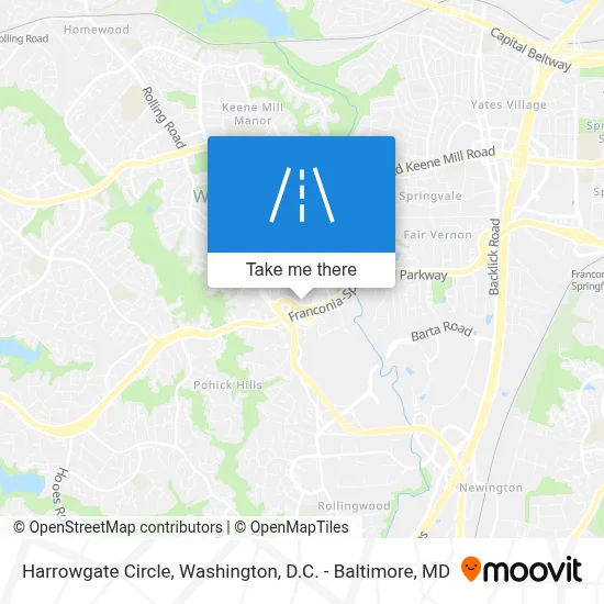 Harrowgate Circle map