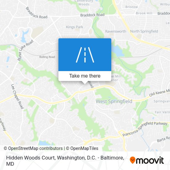 Mapa de Hidden Woods Court