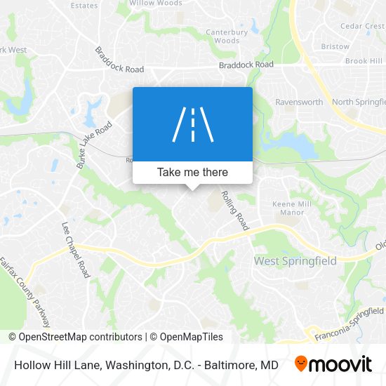 Hollow Hill Lane map