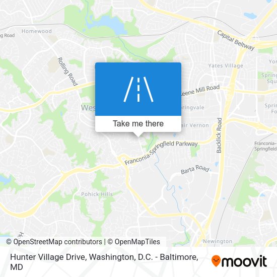 Hunter Village Drive map