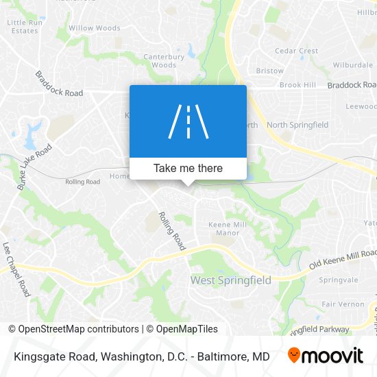 Kingsgate Road map