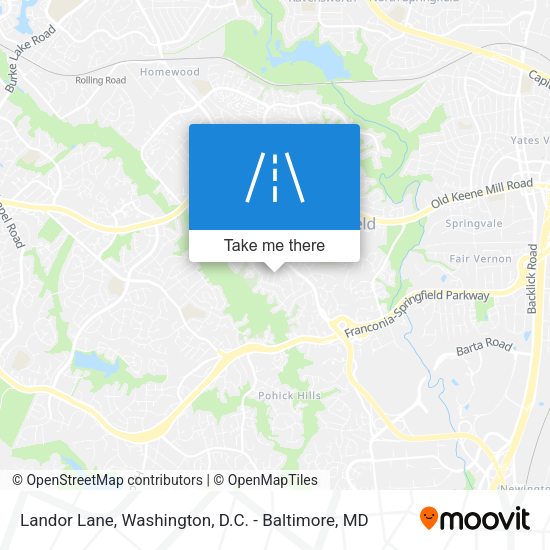 Landor Lane map