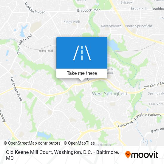 Old Keene Mill Court map