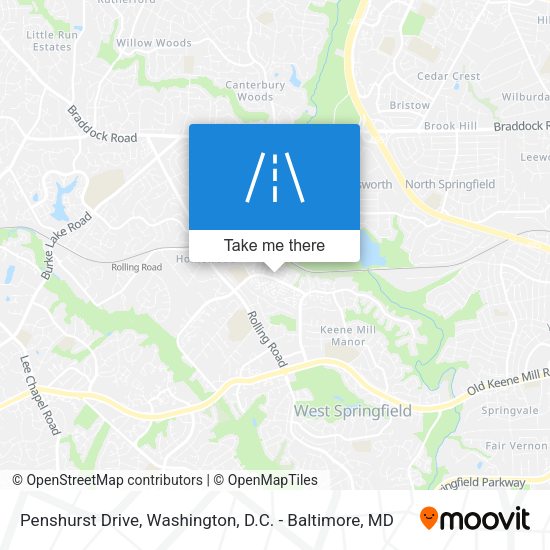 Mapa de Penshurst Drive