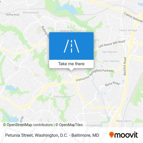 Petunia Street map