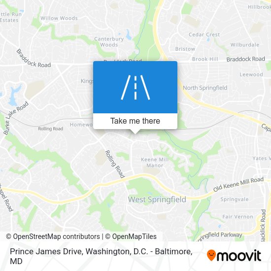 Mapa de Prince James Drive