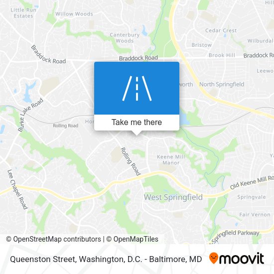 Mapa de Queenston Street
