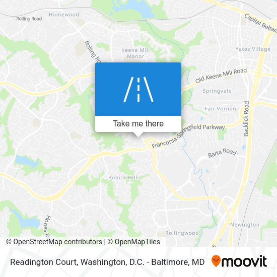 Mapa de Readington Court