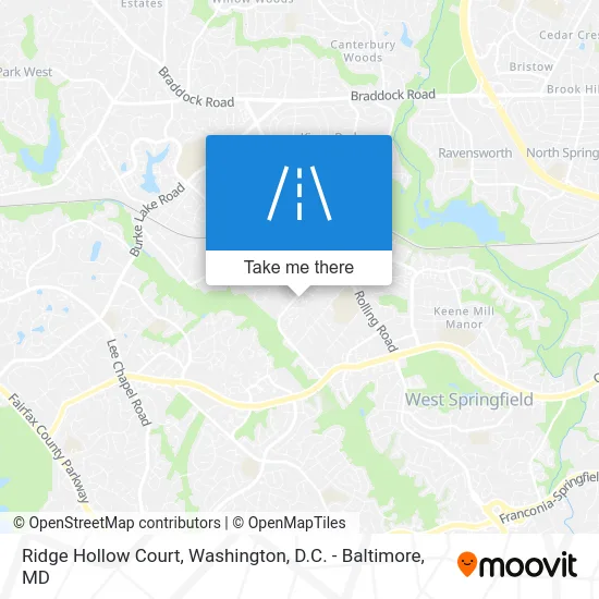 Ridge Hollow Court map