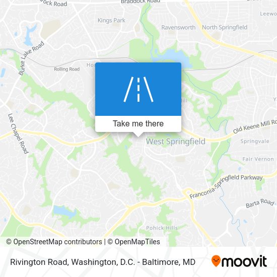 Rivington Road map