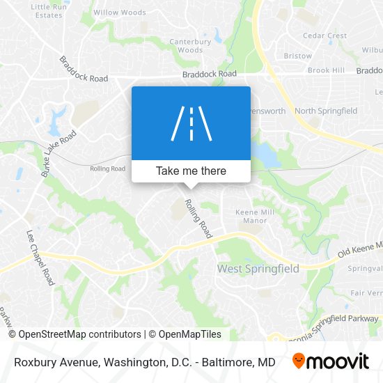 Roxbury Avenue map