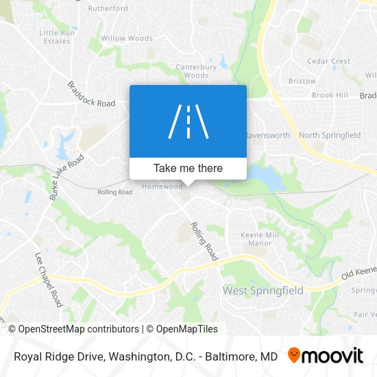 Royal Ridge Drive map
