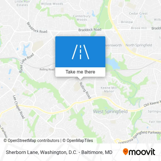 Sherborn Lane map