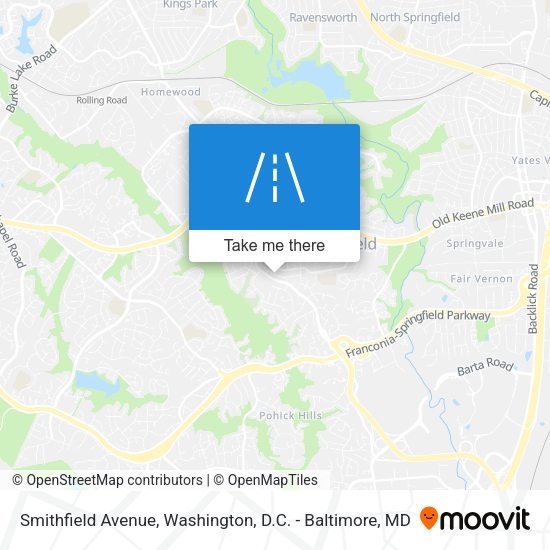 Mapa de Smithfield Avenue