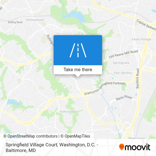 Springfield Village Court map