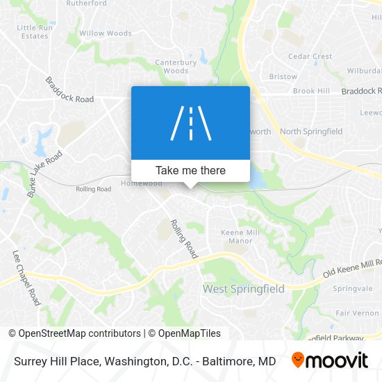 Mapa de Surrey Hill Place