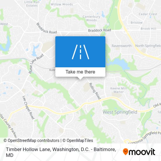 Timber Hollow Lane map