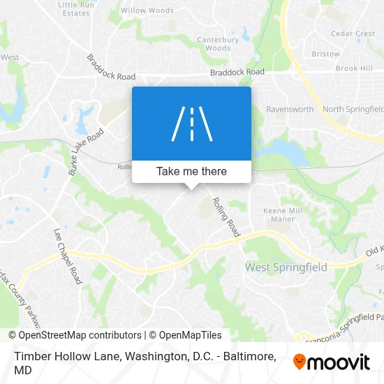 Timber Hollow Lane map