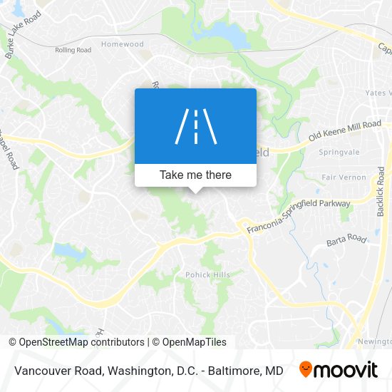Mapa de Vancouver Road