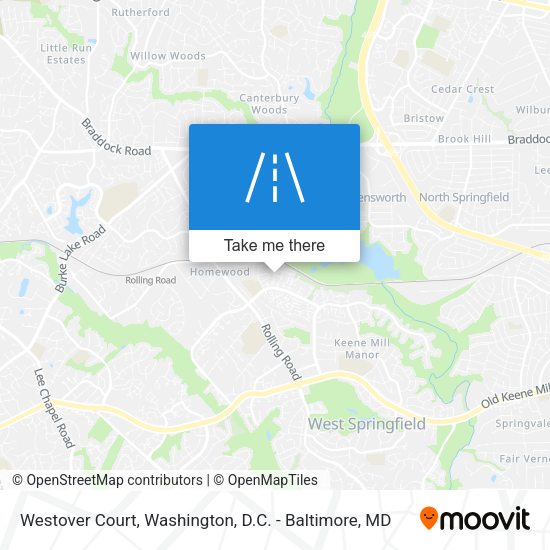 Westover Court map