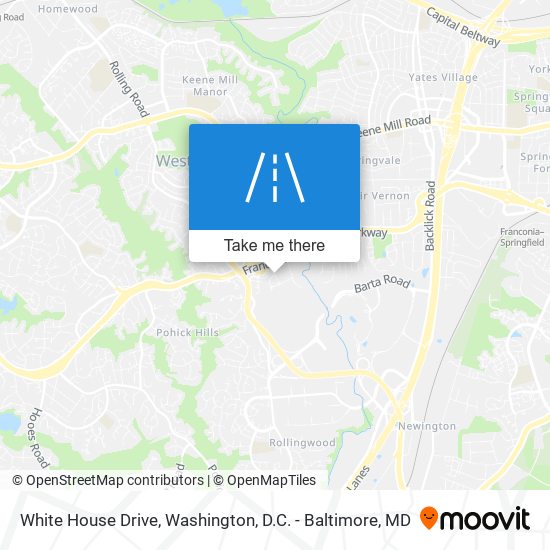 White House Drive map