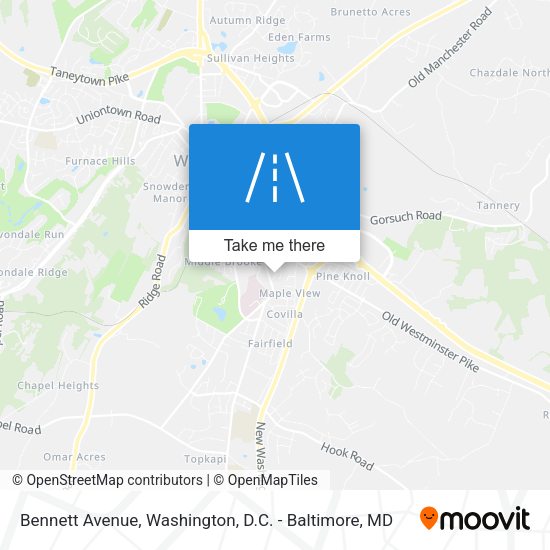 Mapa de Bennett Avenue