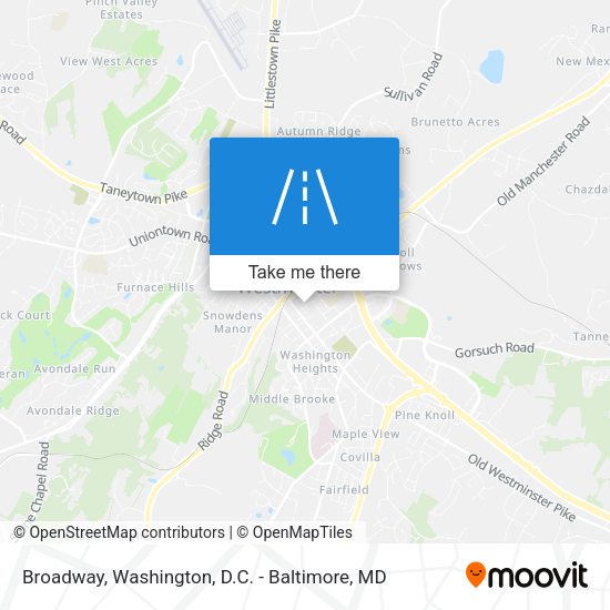 Mapa de Broadway