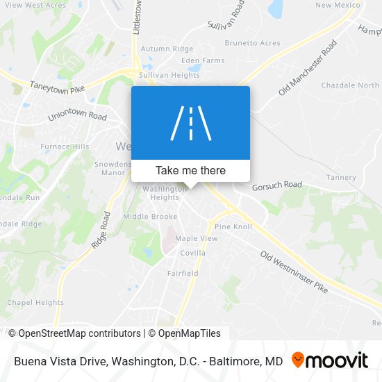 Mapa de Buena Vista Drive