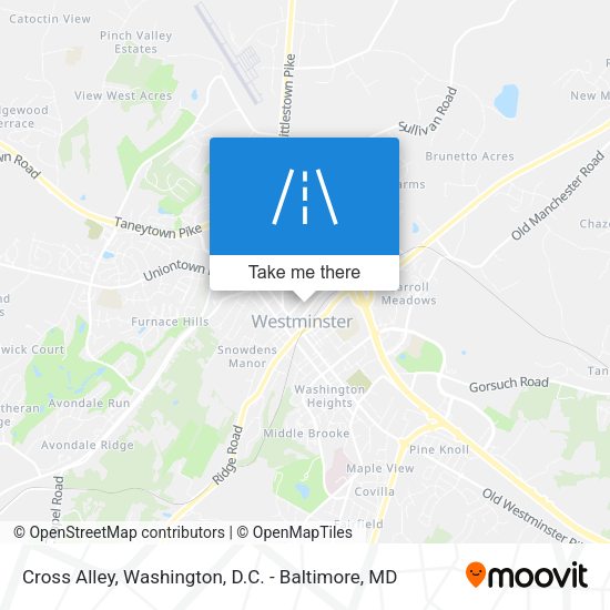 Cross Alley map