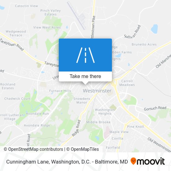 Cunningham Lane map