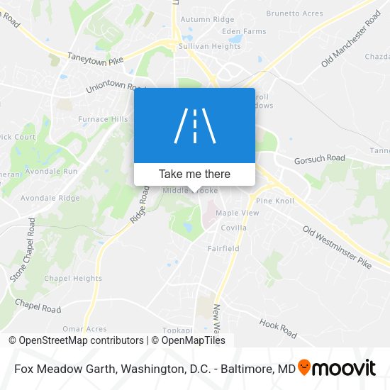 Mapa de Fox Meadow Garth