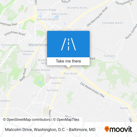 Malcolm Drive map