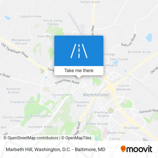 Marbeth Hill map
