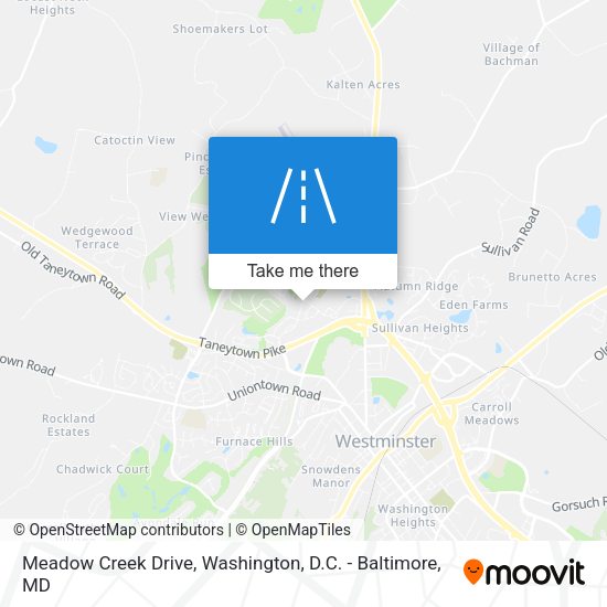 Mapa de Meadow Creek Drive