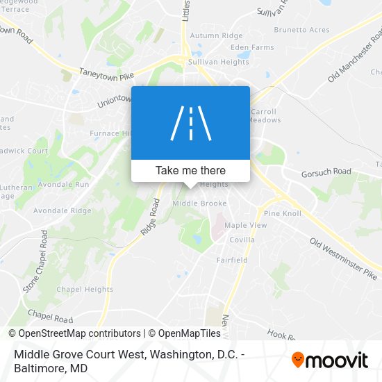 Middle Grove Court West map