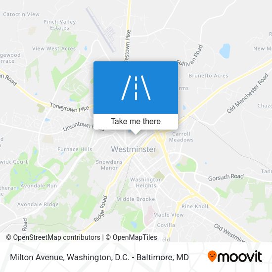 Milton Avenue map