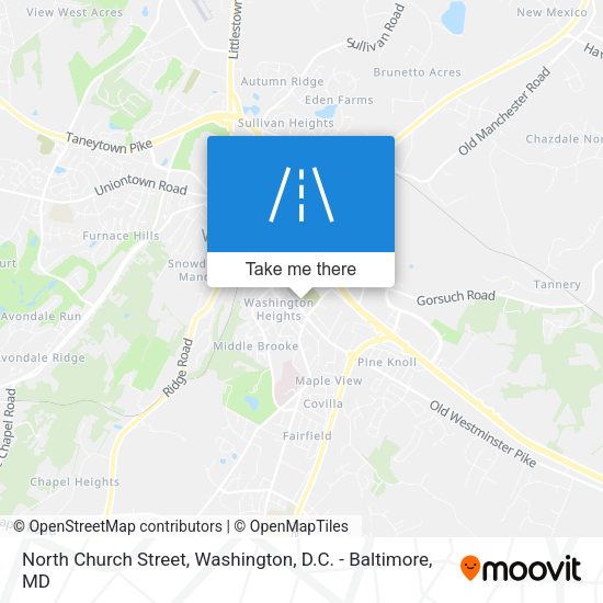 North Church Street map