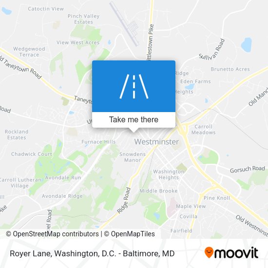 Royer Lane map