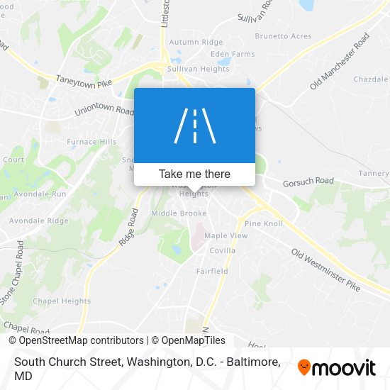 South Church Street map