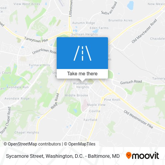Sycamore Street map