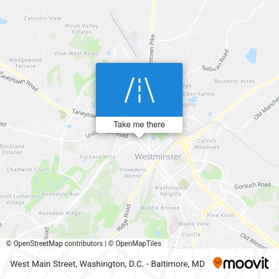 Mapa de West Main Street